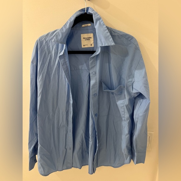 Abercrombie Oversized Poplin Button Up - Picture 1 of 5